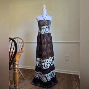 Vintage Custo Barcelona Silk Halter Dress | Open Back | Made in Italy